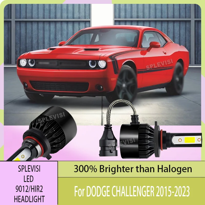 

ПОЛНАЯ обновленная СИСТЕМА охлаждения, светодиодная фара с вентилятором, охлаждаемый дизайн 9012 12 В для DODGE CHALLENGER 2015 2016 2017 2018 2019 2020-2023