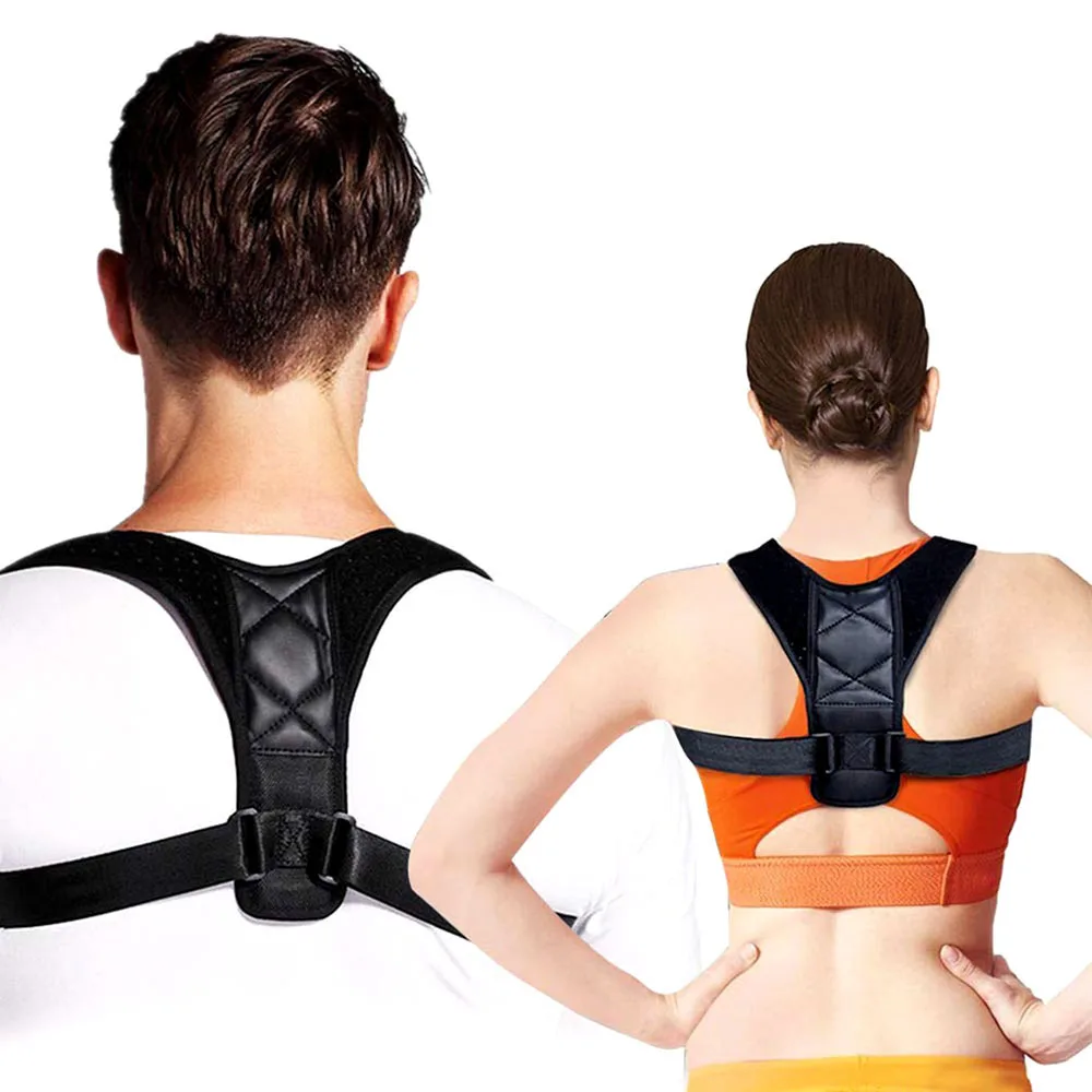 Posture Corrector Clavicle Spine Back Belt Adjustable Unisex Upper Back Shoulder Lumbar Posture Correction