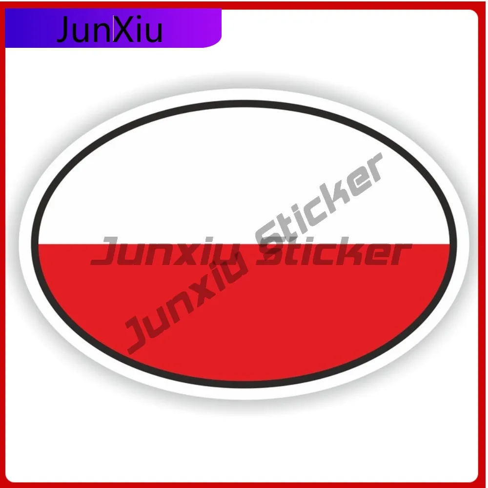 

Poland Oval Sticker with Flag Funny Helmet Car Durable Vinyl Body Decoration Vinyl Decal For Car Truck SUV Window Bumper Laptop