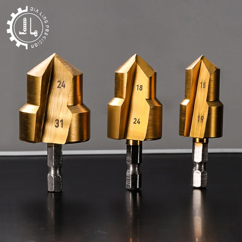 1PC PPR Lifti Step Drill Bit Set Hexagon Shank 20 25 32mm Water Pipe Connection Reaming Drill Tool