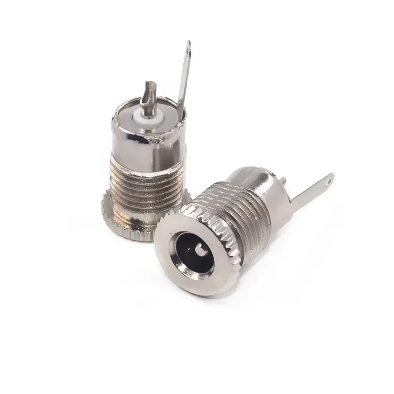 5Pcs DC099 5.5 mm x 2.1mm DC Power Jack Socket Female Panel Mount Connector metal 5.5*2.1 5.5*2.5
