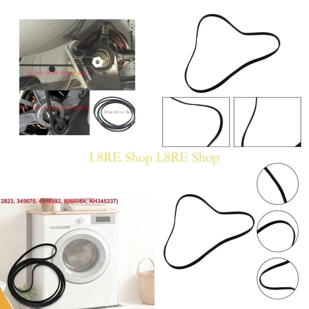 L8RE High Performances Dryer Belt Rubber Texture Quiet Operation Multiple Machine