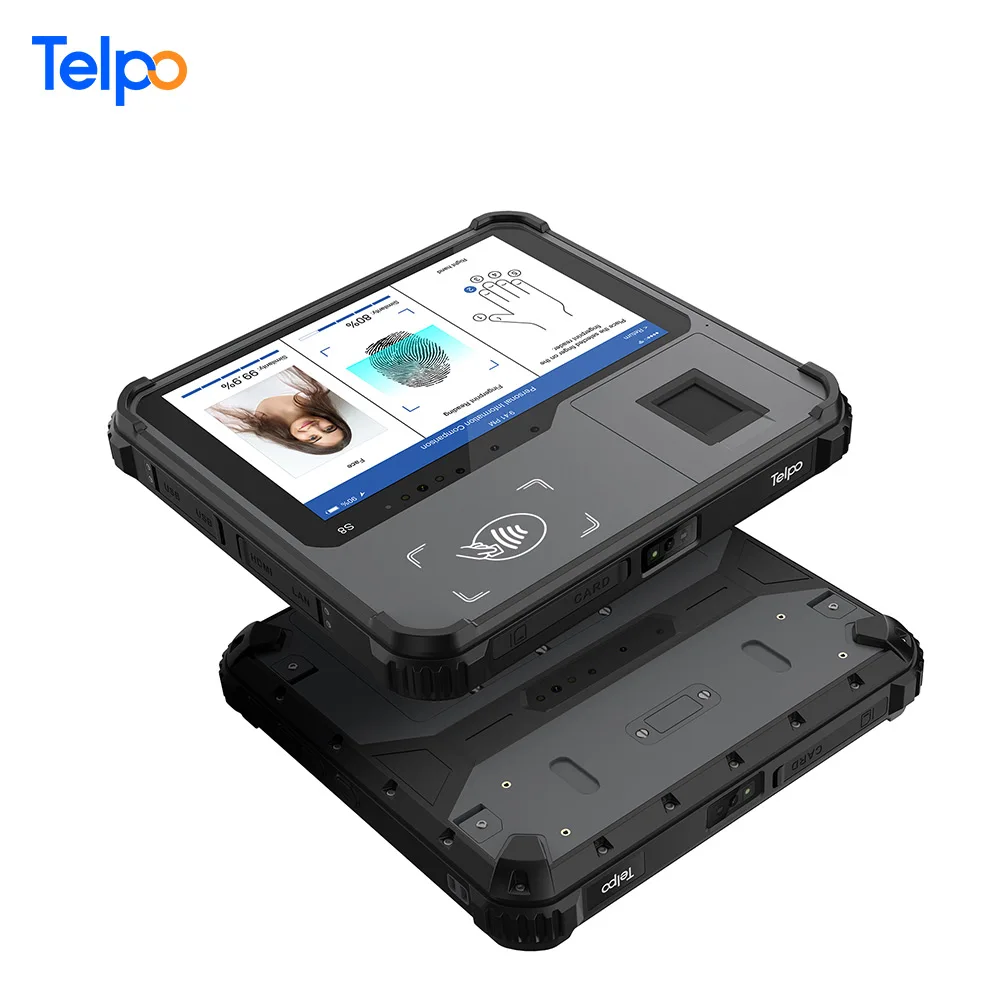 Telpo S8 IP65 iris/fingerprint scanne enrollment terminal biometric rugged tablet android