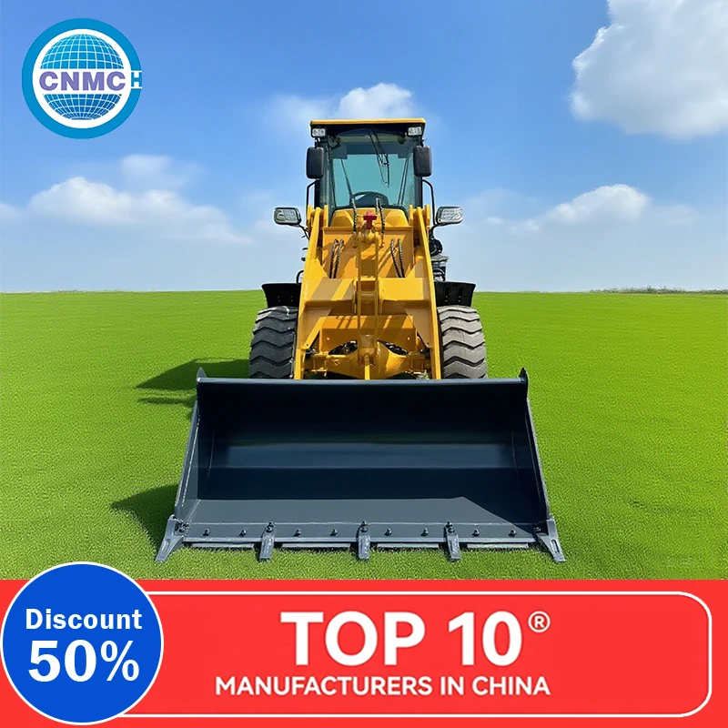 Cargador de ruedas 4x4 5 toneladas Fácil de operar Venta directa de fábrica Retroexcavadoras Jardín Carretera y Constructio Operación de dos extremos ocupada