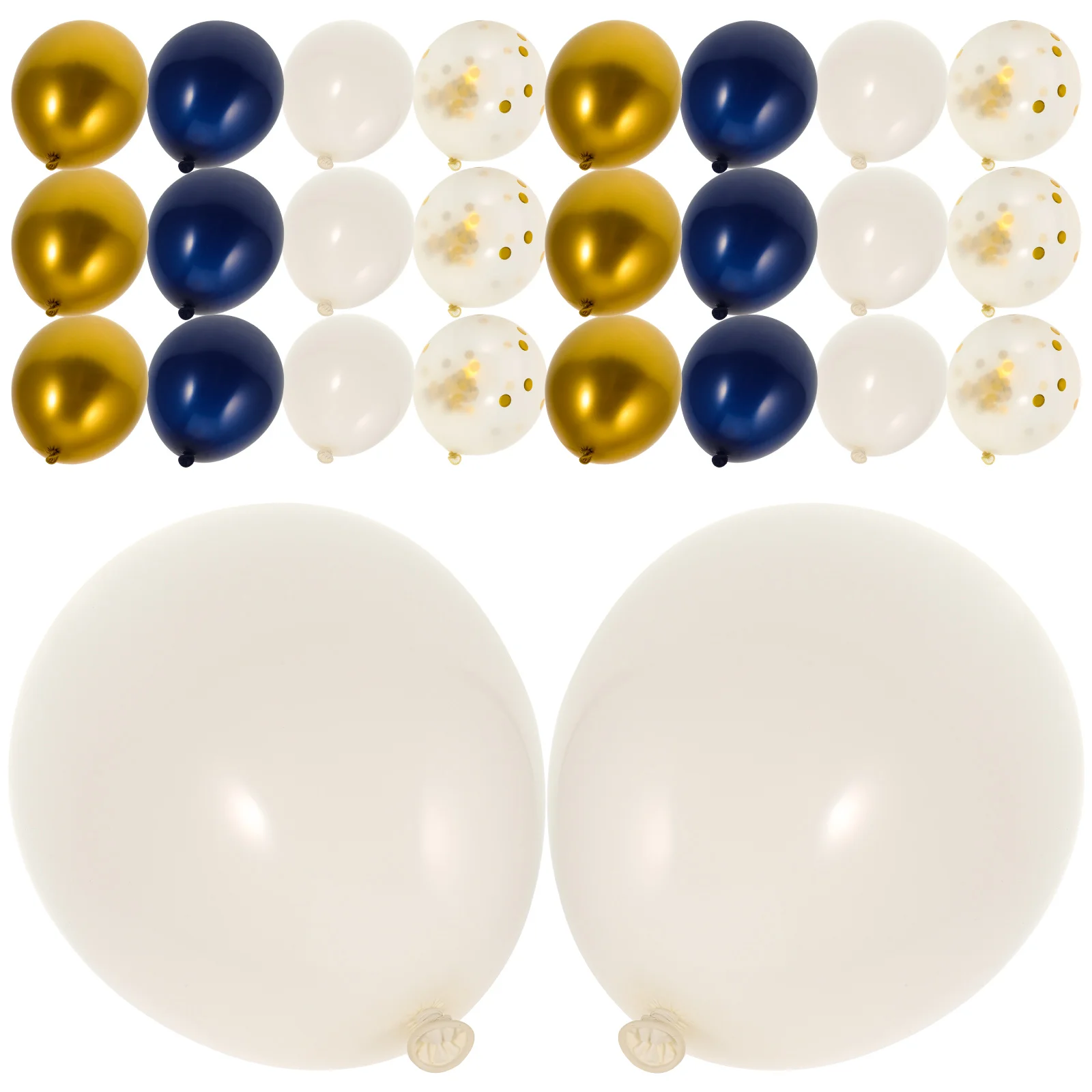 

1 set Balloon Chain Set Party Supplies Confetti Latex Decorations Navy Blue Shiny Uniform Color Elastic Long Holding Wedding