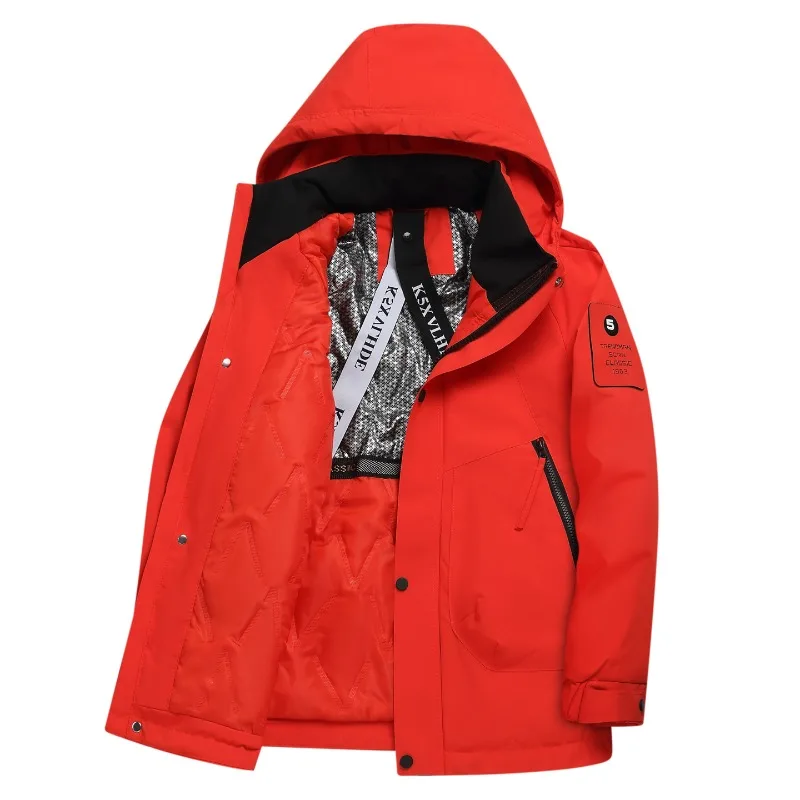 

Мужская ветровка в парном стиле, зимняя водонепроницаемая и ветрозащитная толстая хлопковая куртка, повседневное пальто, уличное мужское теплое пальто с графеном