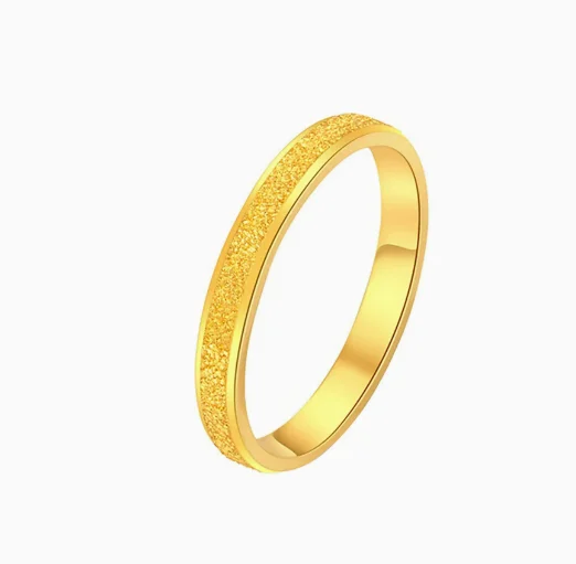 24k pure gold rings for women 999 real gold finger rings wedding rings for couples about 1.5mm  0.65g/pc