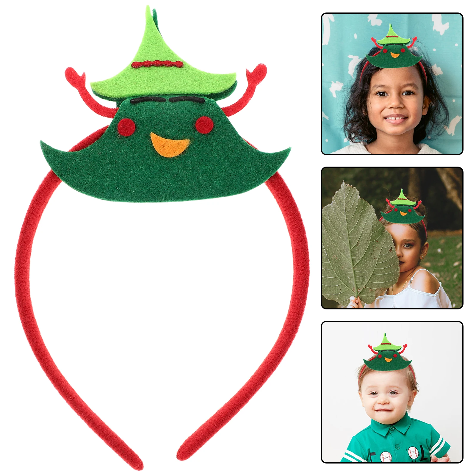 

10 Pcs Christmas Headband Holiday Headpieces Chirstmas Decorative Items Non-woven Fabric Headbands Headwear Festive New 2025