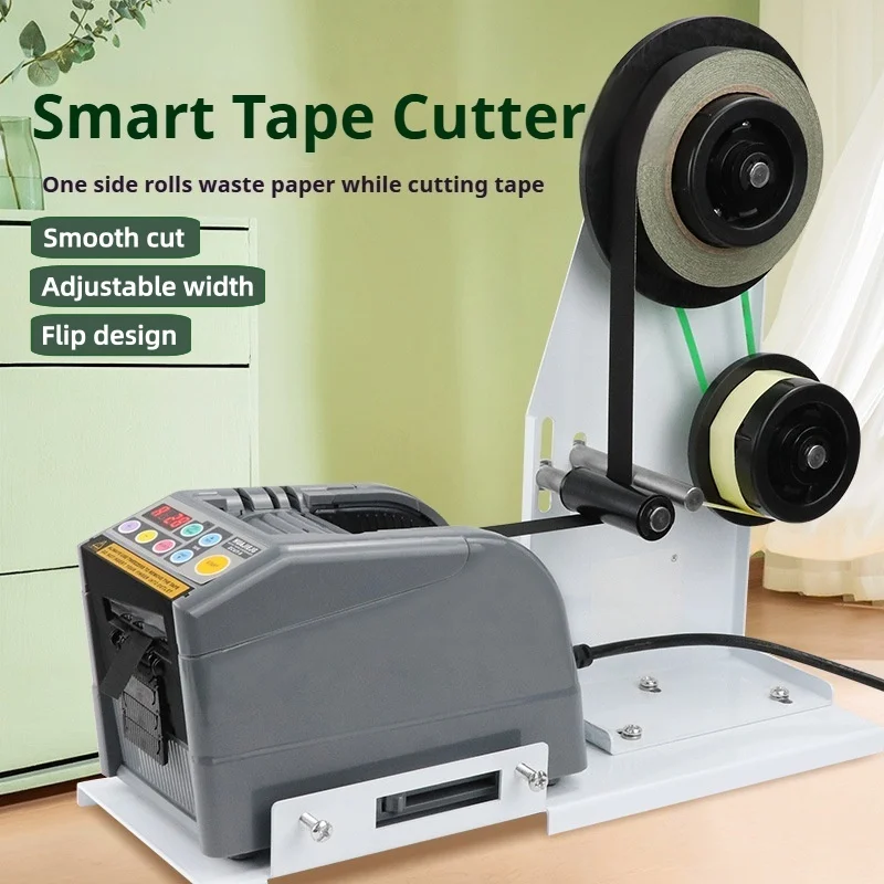 Automatic Tape Dispenser Acetate Tape Cutting Machine Dual Roll Holder Electric Adhesive Tape Cutter for Factory Electronic - view 3