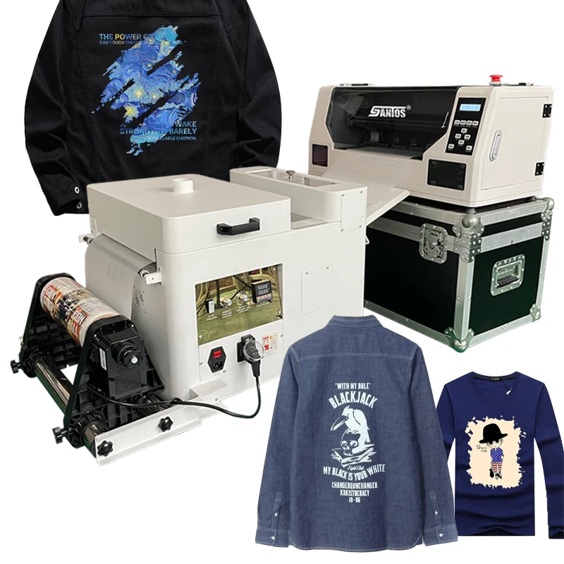 Inkjet Powder Shaking A3 30cm DTF printer a3 dtf t-shirt printer zoom single head print XP600/I1600 pet flim media