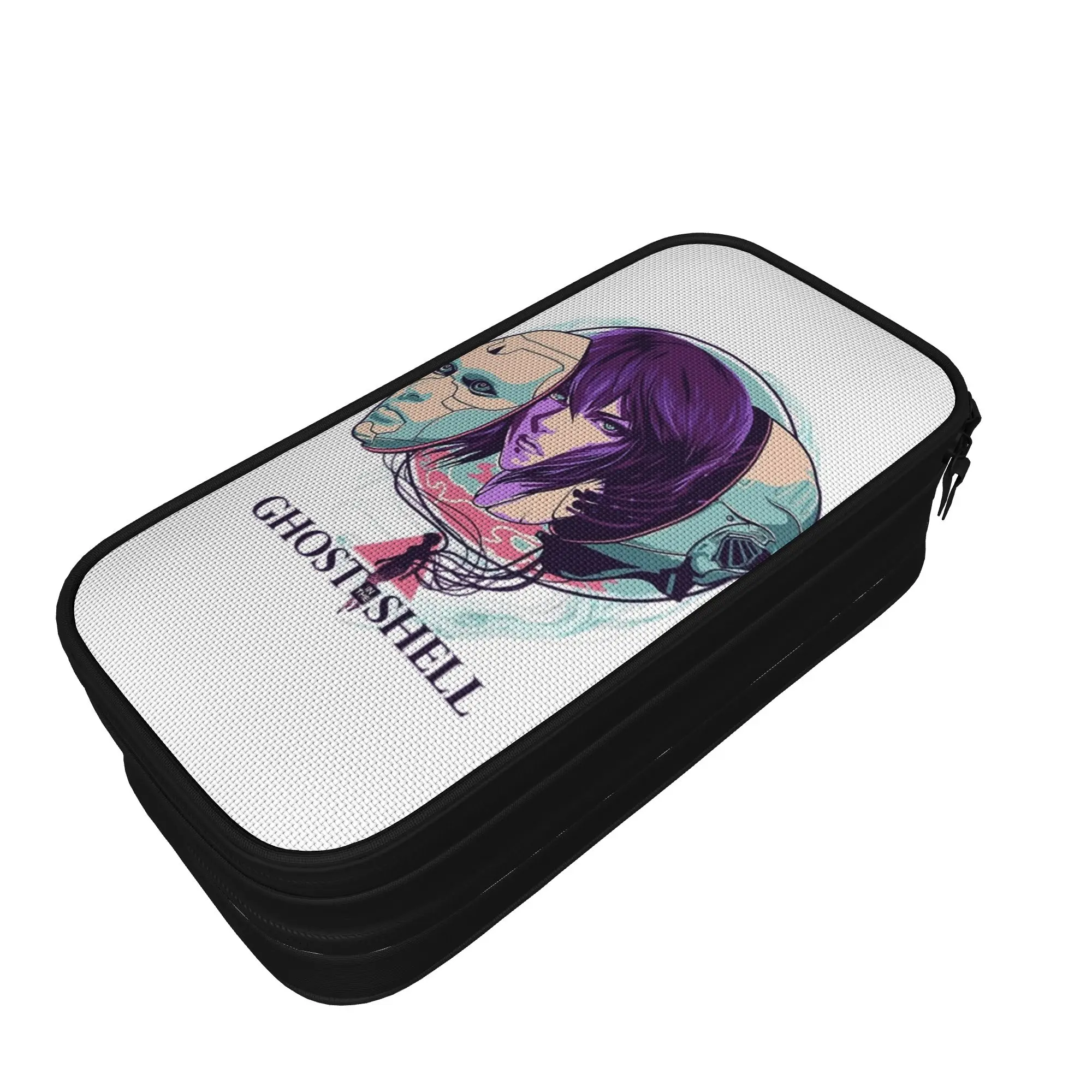 Classic Ghost in the Shell Pencil Case  Pencilcases Pen for Girl Boy Big Capacity Bag School Supplies Zipper Stationery