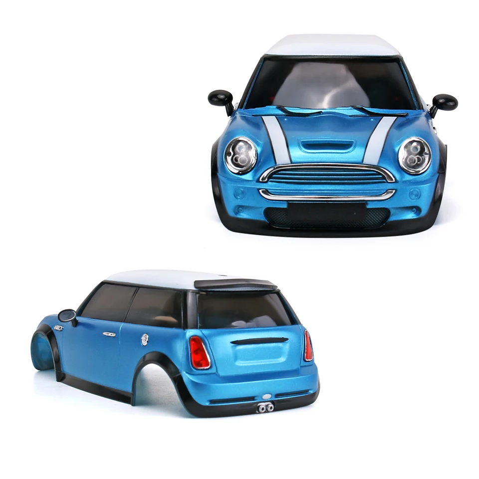 ABS Plastic Mini Coooper Car Body Shell 102mm Wheelbase for 1/28