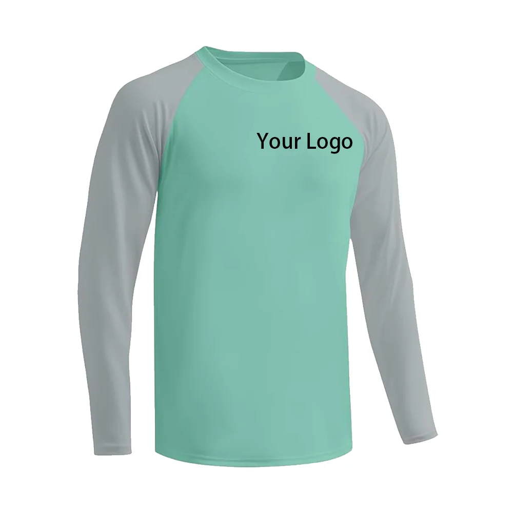 Factory Customized Logo Outdoor Long Sleeve Fishing Shirts Polyester Fishing Shirt Upf Uv Protection