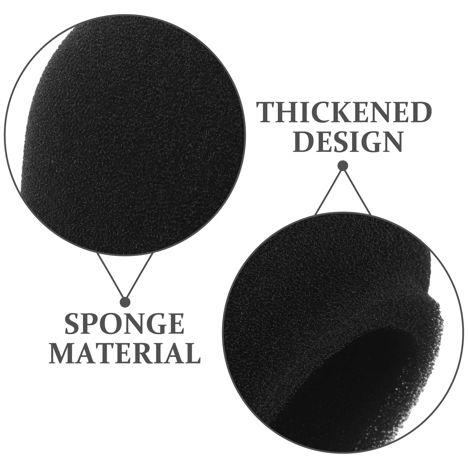 

20pcs Thickened Sponge Windscreen For Microphone Pop Protection Mic Accessories Sponge Mic Protectors Portable Audio Equipment