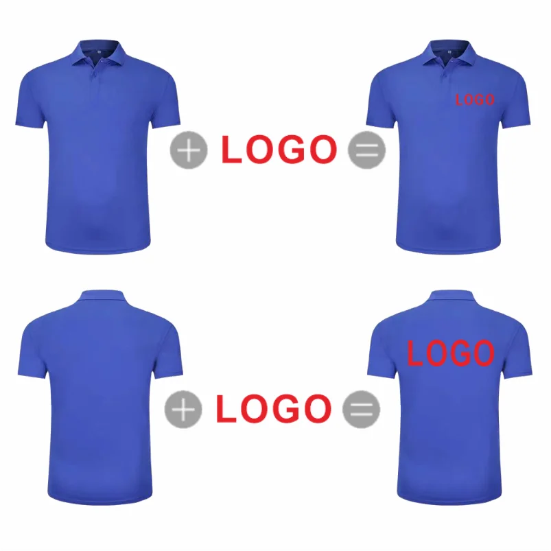 Solid color quick-drying lapel Polo, economical T-shirt, summer casual economical, fashionable, personalized LOGO customization