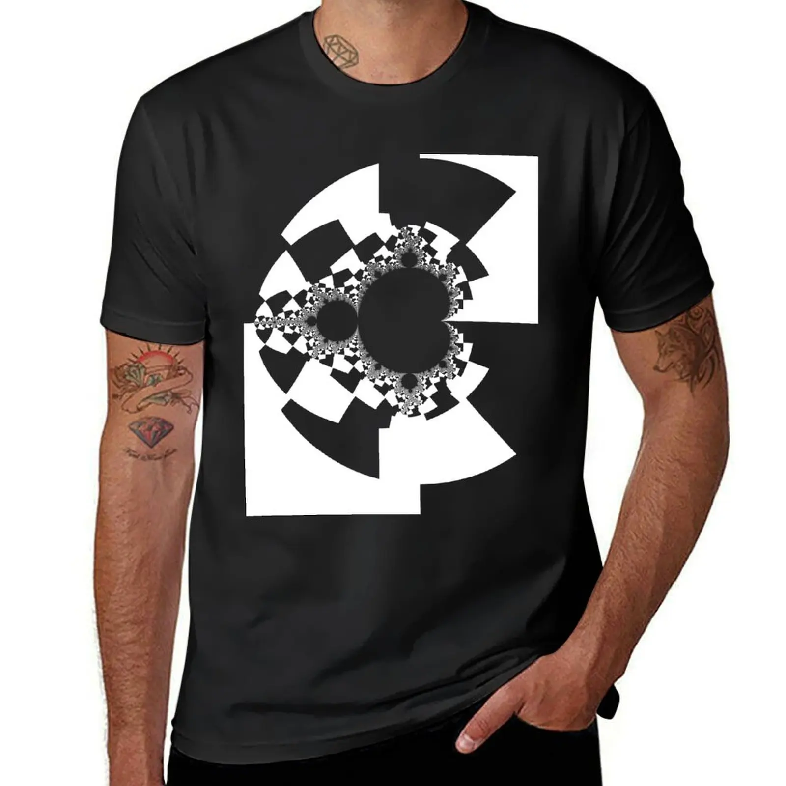 Binary Decomposition Mandelbrot T-Shirt oversizeds plain mens big and tall t shirts