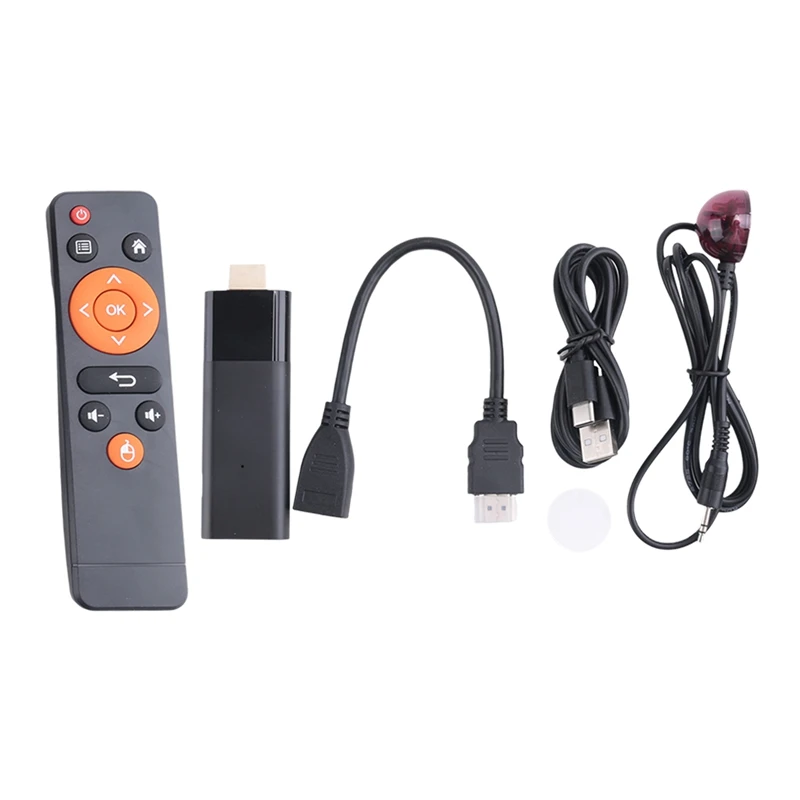 Smart TV Stick Android 10 Dual Wifi 4K HDR10 Q6 Mini TV Stick Smart TV Box Media Player PK DQ06 Durable (B)