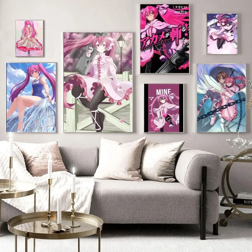 1pc Anime Akame Ga KILL! Mine Poster HD Posters Home Room Bar Cafe Decor Art Wall Painting Picture