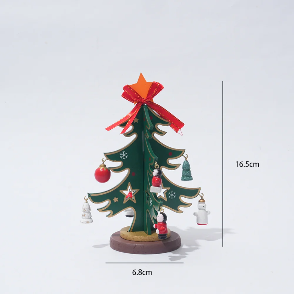Christmas Tree Decor Festive Wooden Christmas Tree Diy Christmas Tree Decorative For Table Decor Children Gift Festival