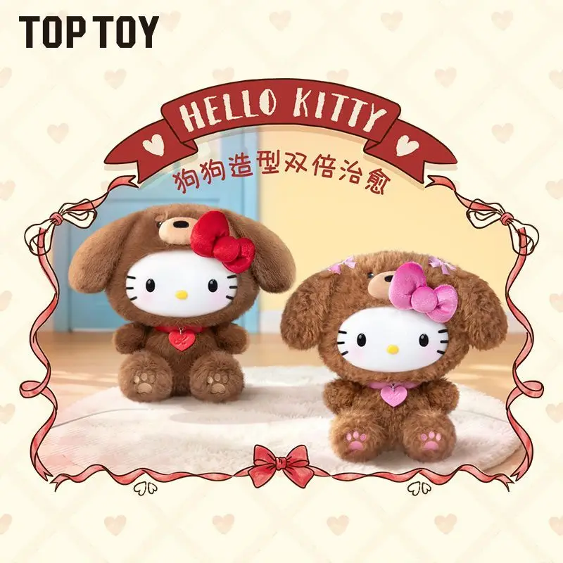 

TOPTOY Sanrio Hello Kitty Lucky Poodle Dachshund Soft Plush Doll Cute Girls Birthday Present