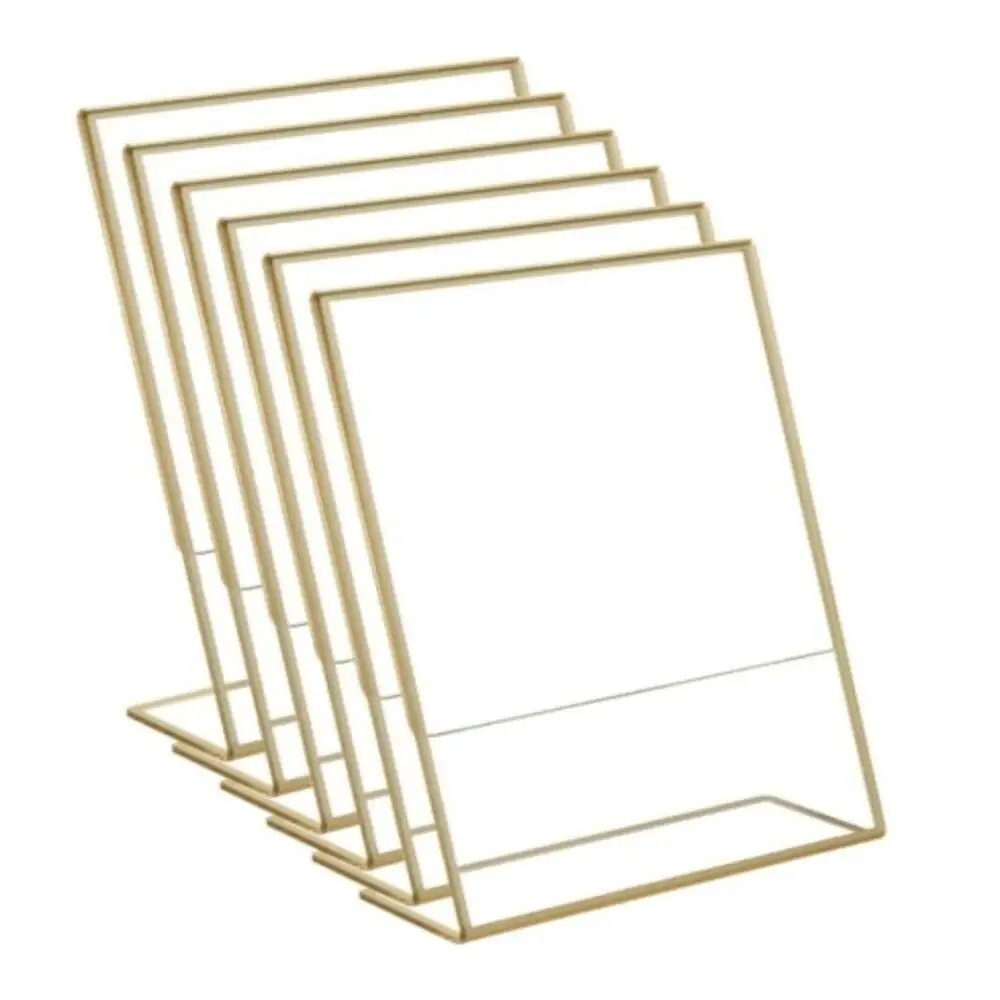 1PC A6 Table Sign L-Shaped Acrylic Display Stand Table Sign Menu Sign Product Price Tag Menu Sign