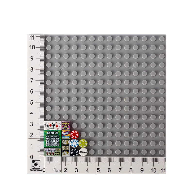 MOC Board Card Game Console Printed Building Blocks City Computer Player Target Bricks DIY Toys Compatible Children