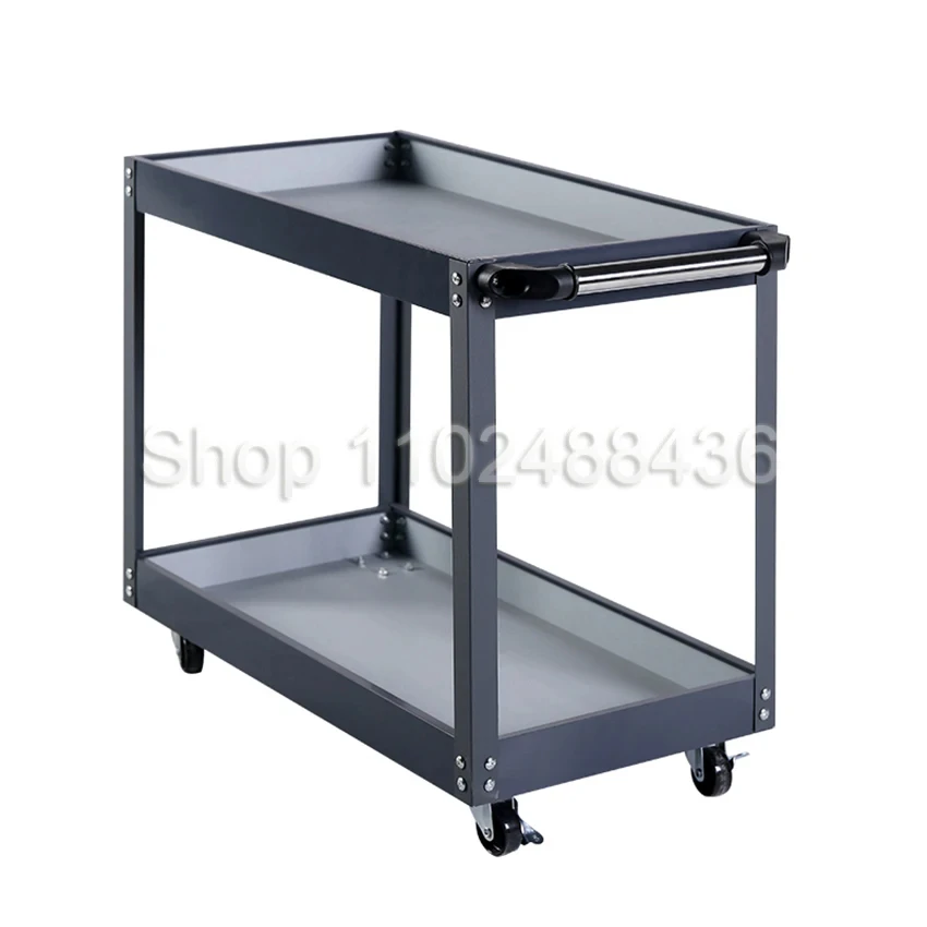 Mechanical Workshop ToolsCart Trolley Toolbox Tool Cart With Universal Wheels Workshop Holder Cabinet Garage Workbench 2 Layer