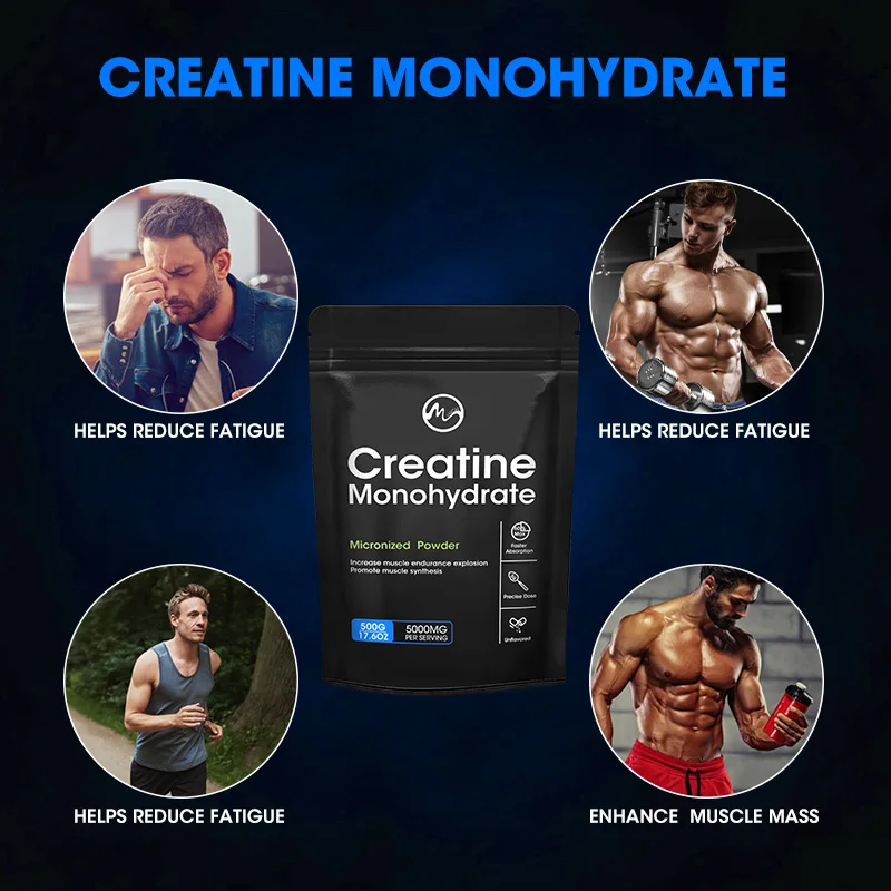 Creatine Monohydrate Energy Supplements Whey Proteins for Muscle Mass Workout Recovery Man Women Nutritional Supplement