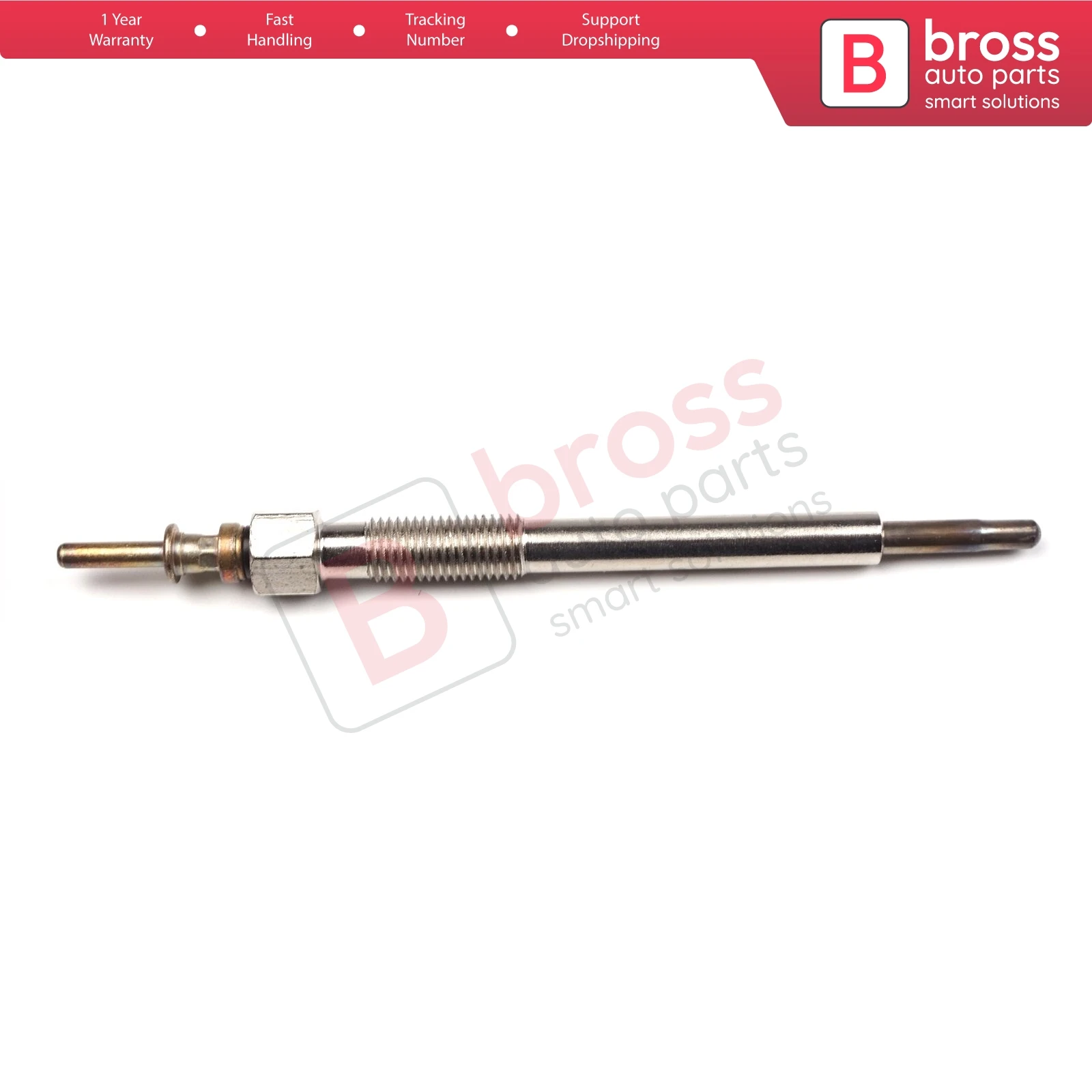 Bross Auto Parts BGP16 1 Piece Heater Glow Plugs GX145, 0 100 226 497, 1214035, GN104, 0100226497, 0 250 202 137 for Opel Honda