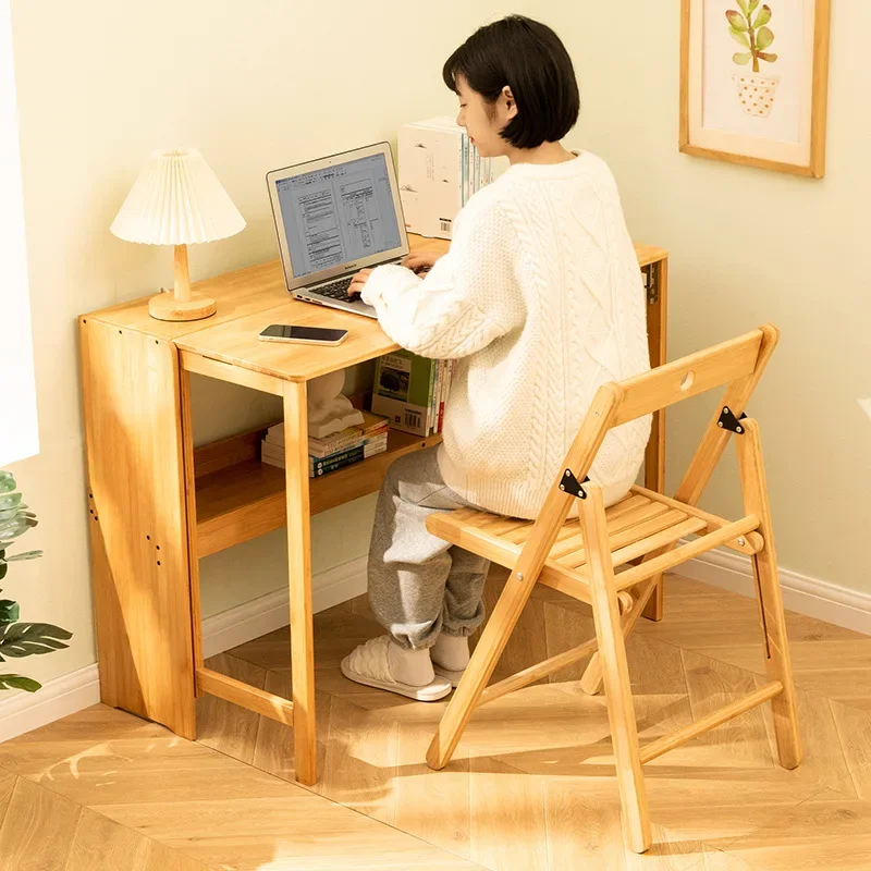 Folding Table Desk Student Computer Desk Household Small Desktop Bedroom Bedside Writing Workbench laptop table