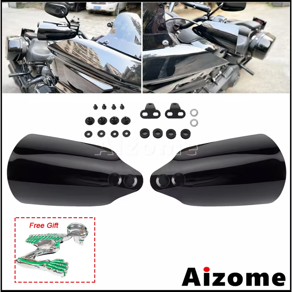 

Поликарбонатная защита для рук мотоцикла, защита для руля, поручни для Harley Touring Road King Electra Road Glide 2014-2020