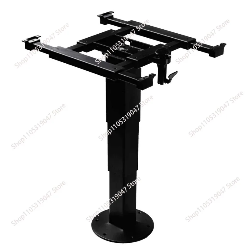for RV Aluminum alloy lifting Table Leg Adjustable Height table base with Four-Way Translation Frame for Caravan Boat Yacht