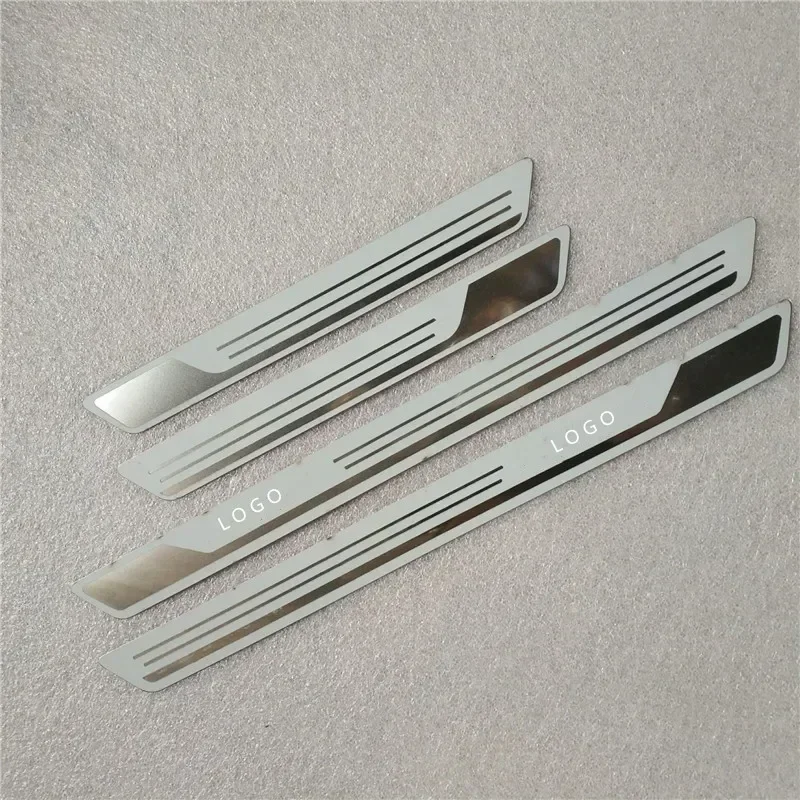 For Volkswagen Golf 7/Golf 6 2009-2023 ultrathin stainless steel car threshold guard Welcome pedal anti-scratch car accessories