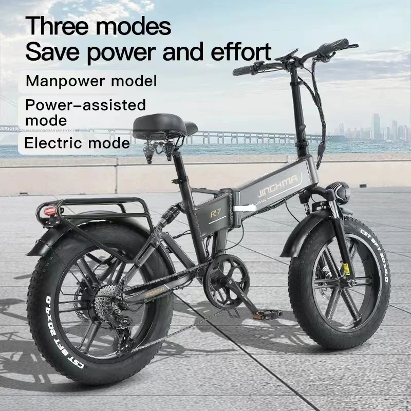 

Foldable Electric Bicycle 800W 48V17.5AH*2 Removable Battery Electric Bike 20*4Inch Fat Tire Full suspension Off-Road City Ebike