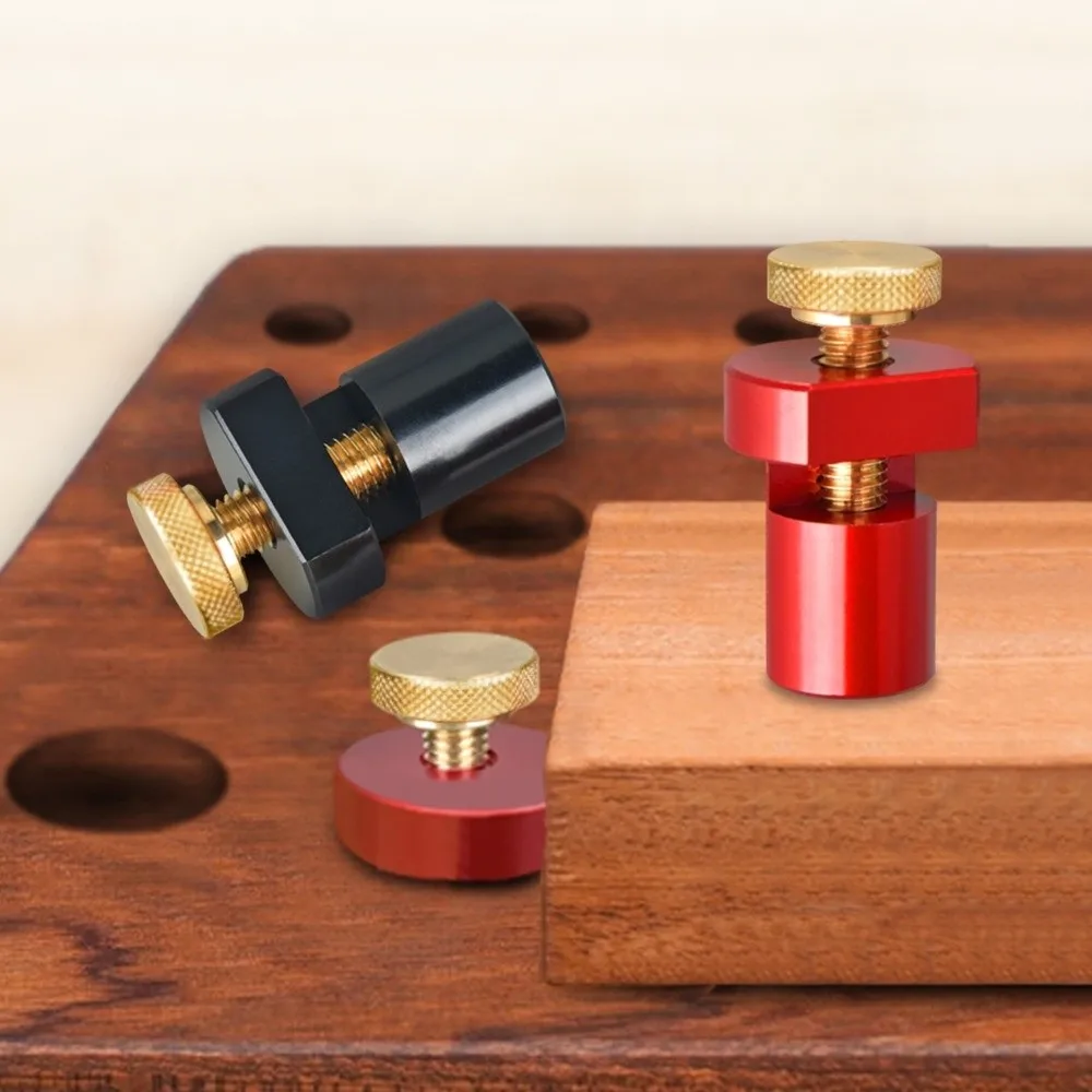 Aluminum Alloy Bench Stop Block 19/20mm Size Non-Slip Surface Triangular Ruler Stop Auxiliary Clamp Limit Stop Design