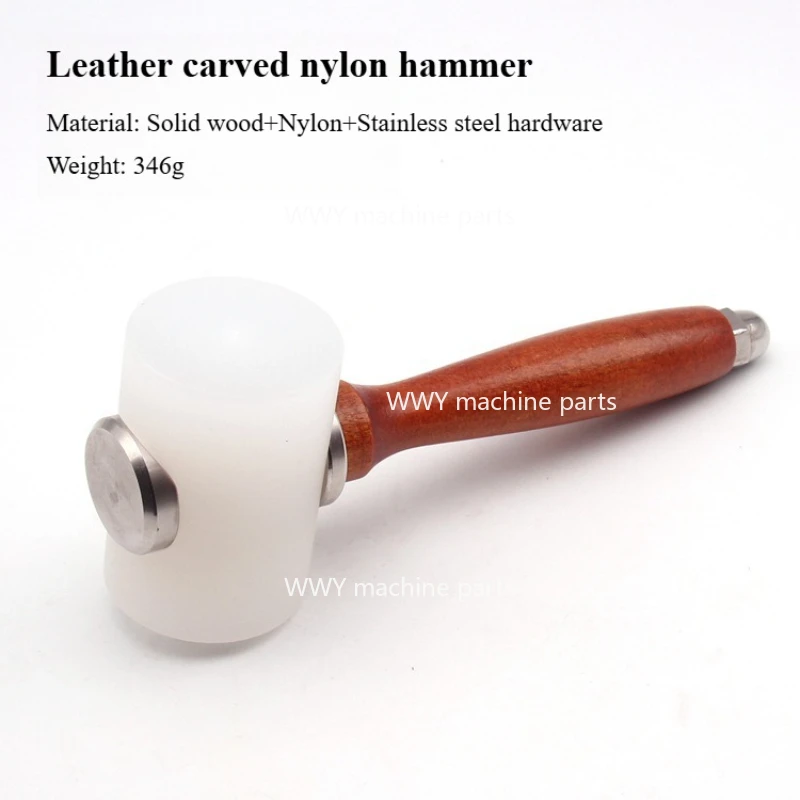 

Handmade Leather Beating Tool DIY Leather Carving Beech T-Hammer Chopping Hammer