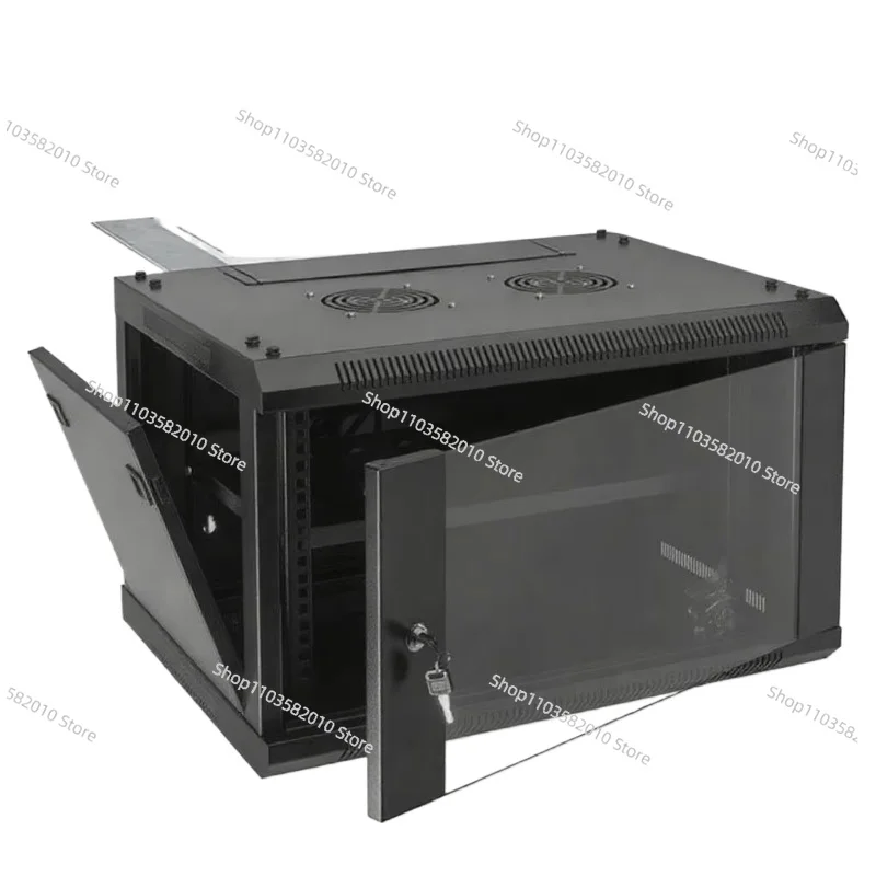 600mm Depth Steel Rack Cabinets with Glass Door 19 Inch Standard 6U/9U/12U Models Networking Shelf Tray Used Stock