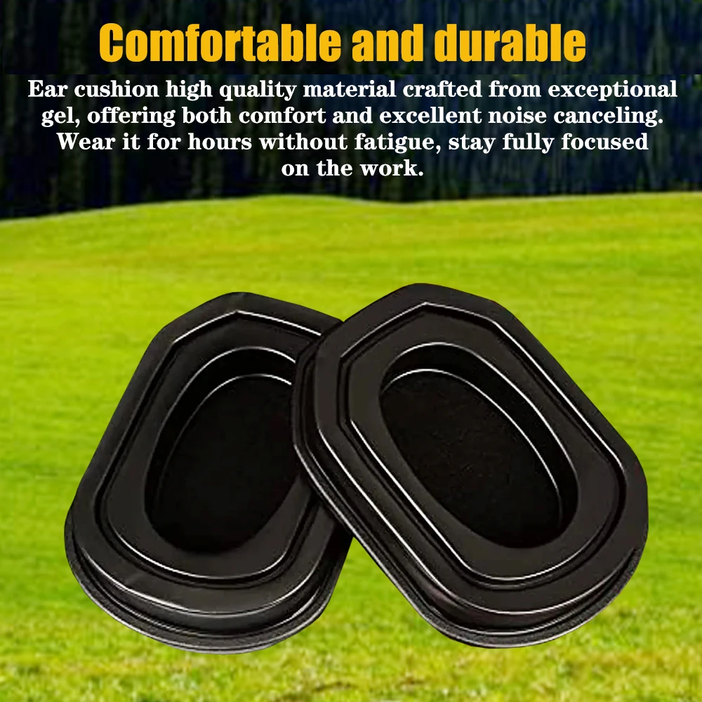 استبدال الأذن يفشل وسائد هلام السيليكون وسادة الأذن ، صالح التخييم الصيد اطلاق النار مسابقة إلغاء الضوضاء التكتيكية غطاء للأذنين تحديث