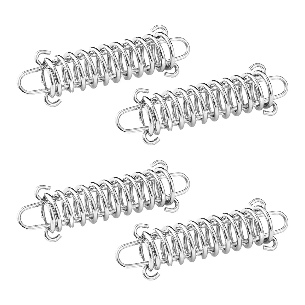 

4 Pcs Tent Spring Buckle Portable Rope Tensioner Tightener Accessories Wear Resistant Multi-function Stainless Steel Convenient