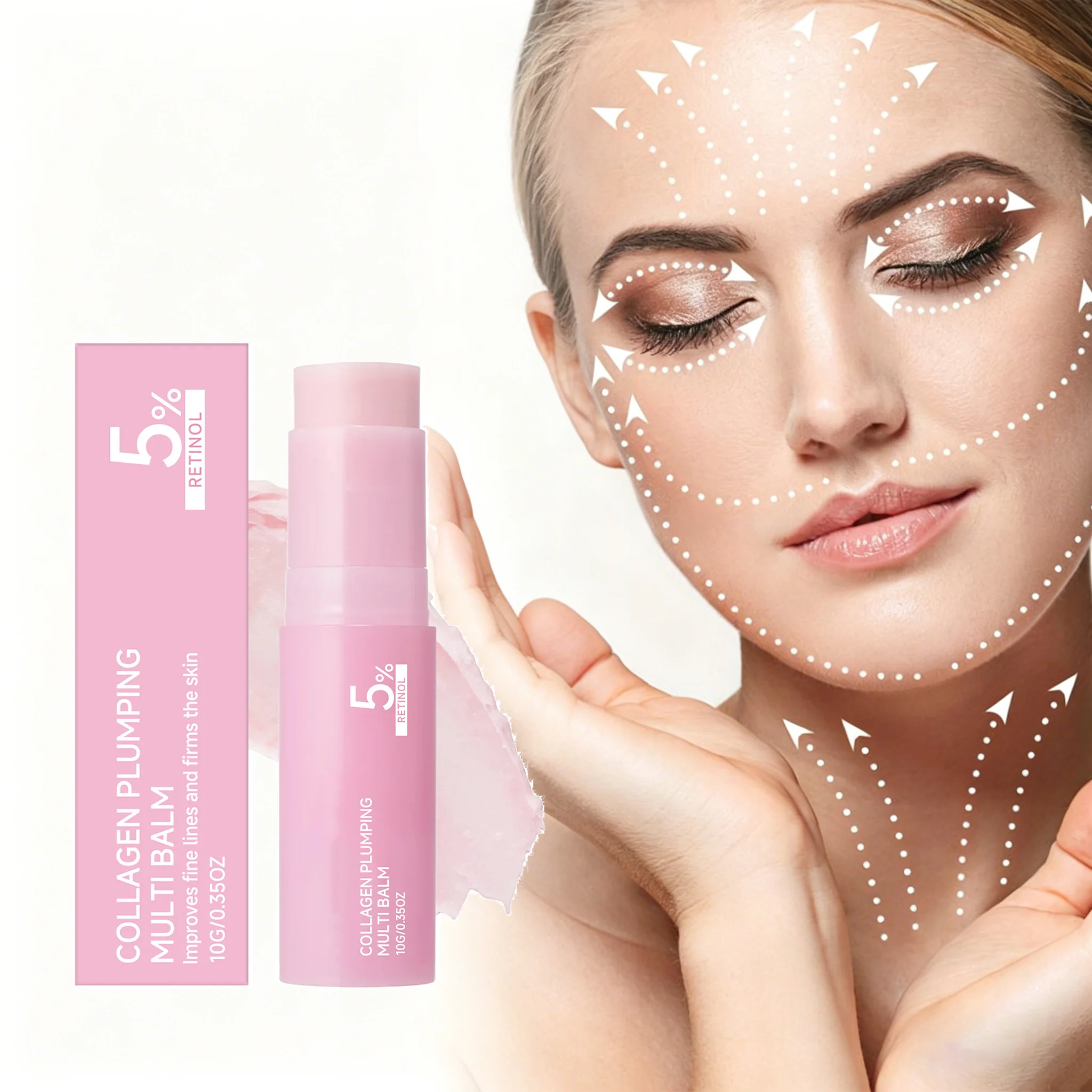 

Collagen Firming Multi Stick Deep Moisturizing Anti Wrinkle Tightening Lifting Reduce Fine Lines Brighten Dullness Face Skincare