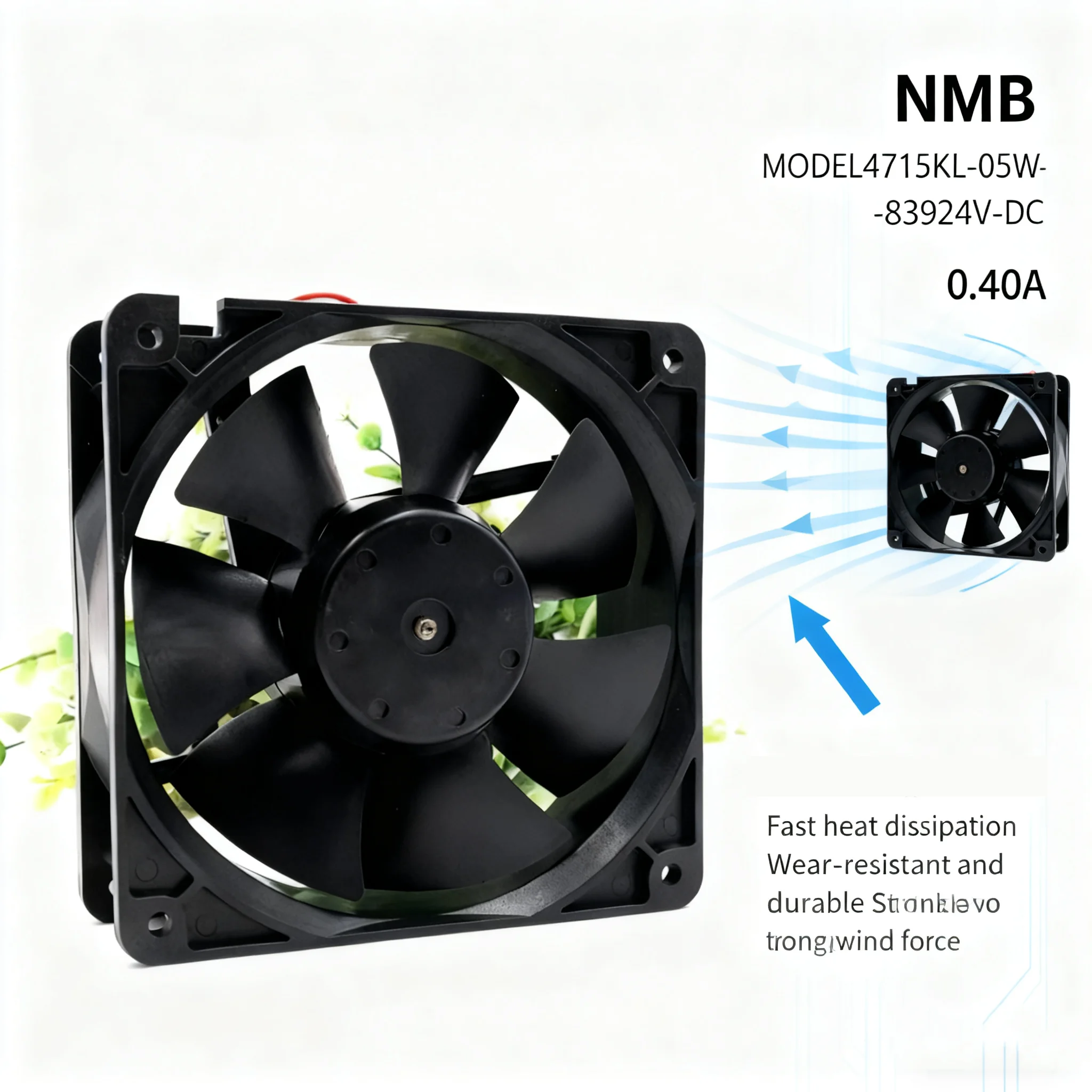 Ventilador de refrigeración inversor NMB 24V 4715KL-05W-B39 Original 12038