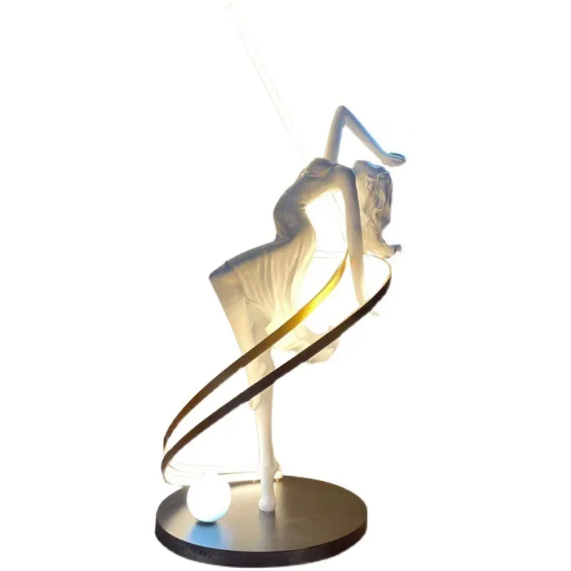 Creative designer hotel clubhouse sales department large FRP goddess sculpture ornament