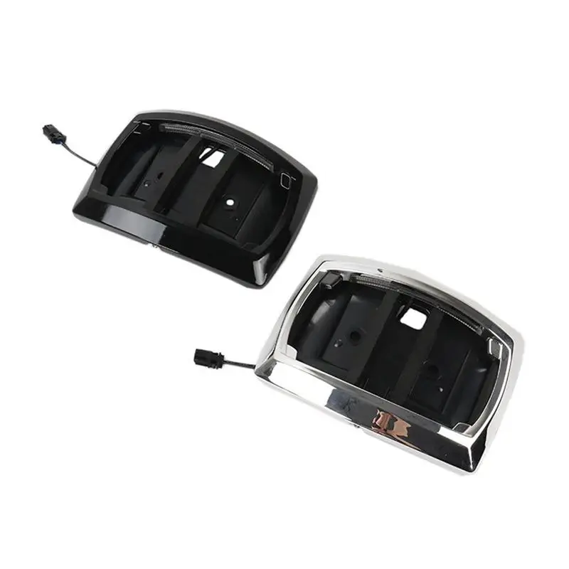 Rear License Plate Frame Relocation Kit LED Light For Electra Glide/Road Glide/Road King 2009-2023 Motorcycle Sliver