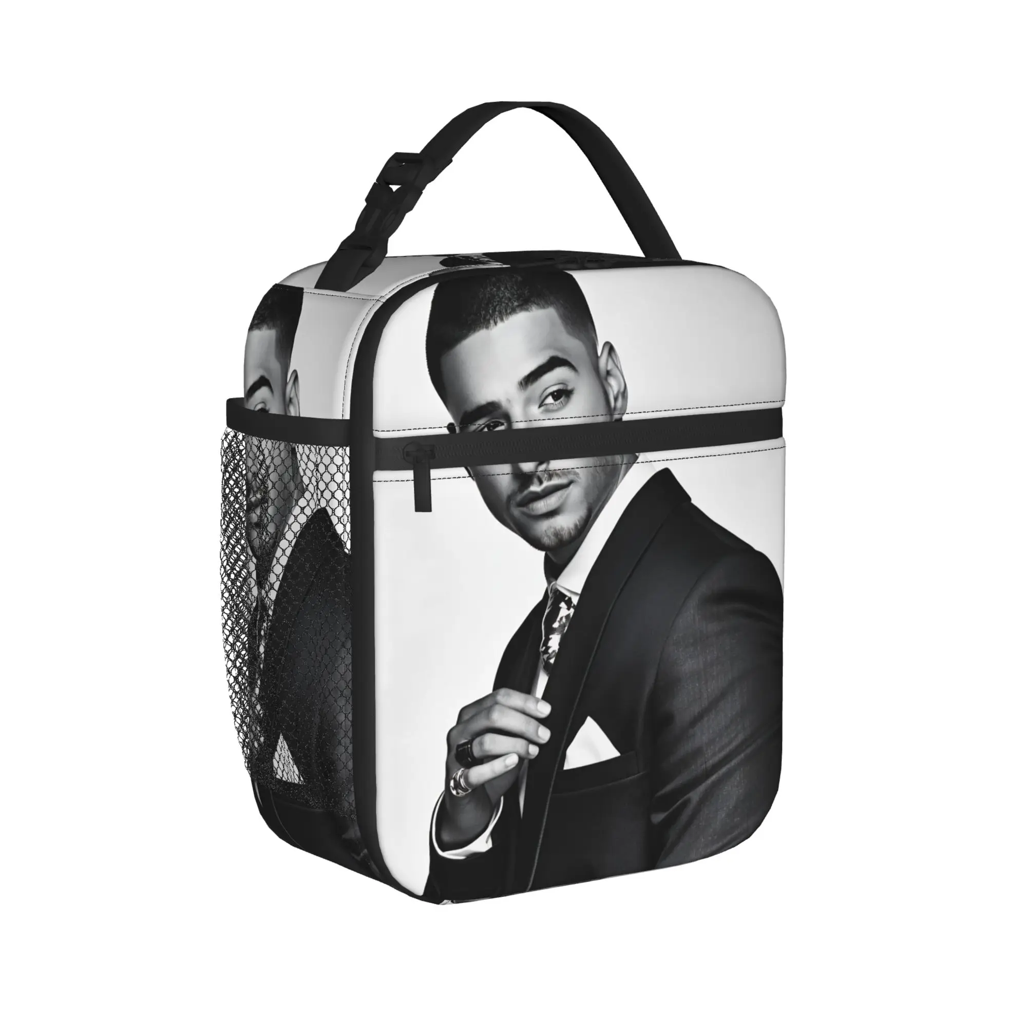 Maluma Rapper Lunch Bag  School Lunch Box For Child Casual Graphic Design Thermal Lunch Bags Oxford Portable Cooler Bag