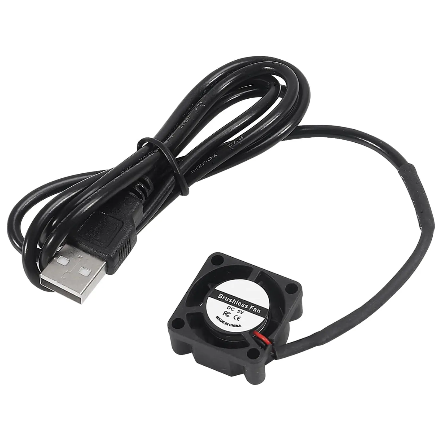 1/2PCS USB Brushless Cooling Fan 2510 DC 5V USB Fan 3D Printer Micro Fans Brushless Cooling 25mmx10mm