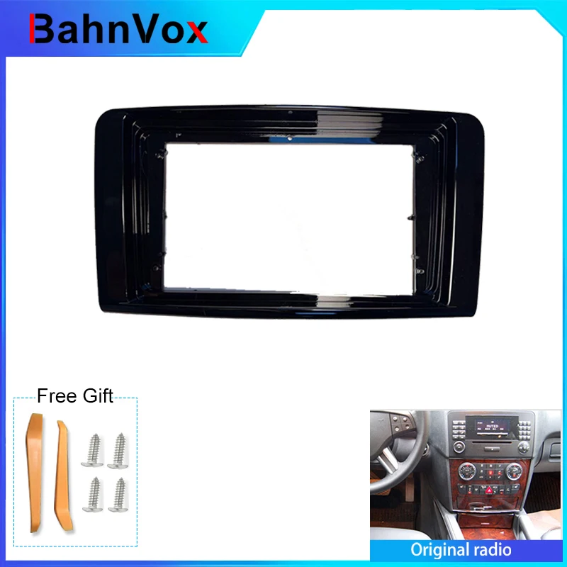 9 inch Android Car Radio Frame for Mercedes Benz ML CLASS W164 ML350 ML430 ML450 ML50 2din Stereo GPS Fascia Bezel Panel