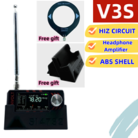 New version V3S AMNVOLT Mini SI4732 DSP Radio Receiver With Hi-Z, Headphone Amplifier Circuit FM AM SSB LSB USB Mode