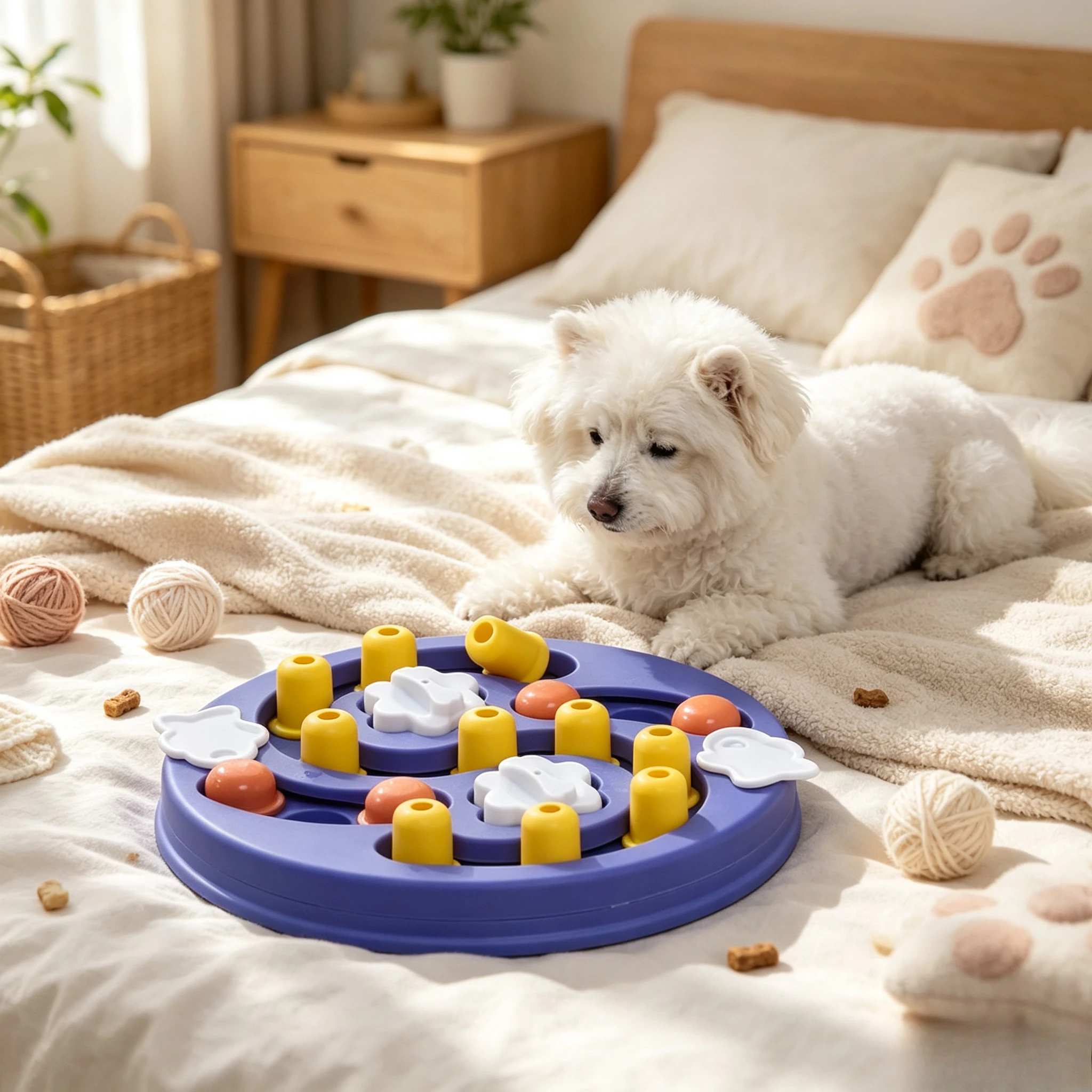 interactive-dog-puzzle-slow-feeder-food-dispenser-iq-training-toy-non-slip-feeding-bowl-for-puppies-cats-small-medium-dogs