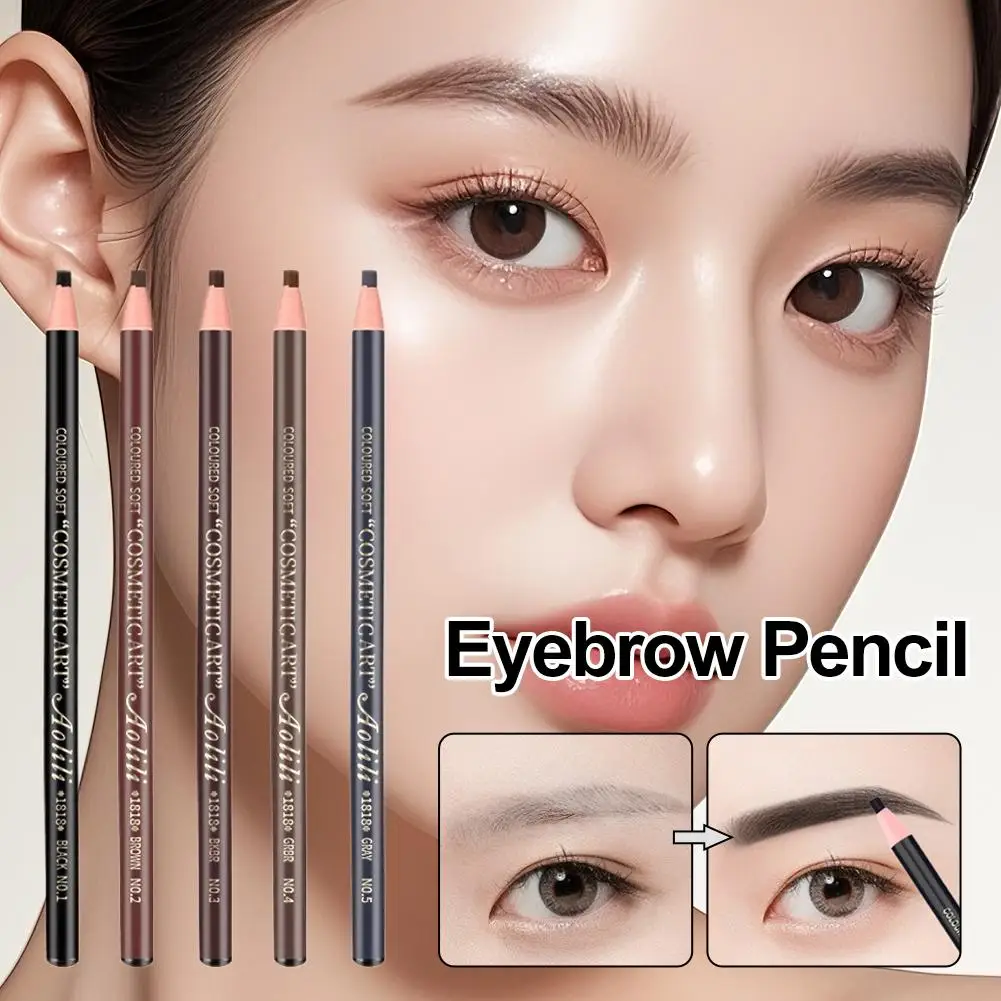 Crayon à sourcils résistant à la sueur et aux taches, ligne de traction, maquillage longue durée, pas besoin d'affûtage, cosmétiques coréens
