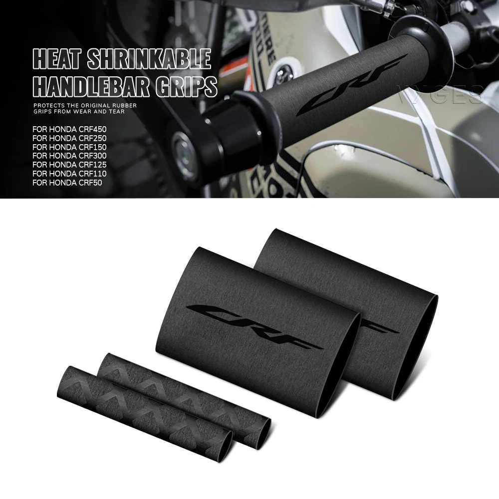 Non-Slip Handlebar Grips Heat Shrinkable Clutch Brake Lever For Honda CRF450R CRF450RL CRF250R CRF150R CRF300L CRF450X CRF250F